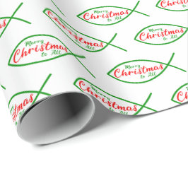 Christlicher Fisch Religious Ichthys Ichthus Geschenkpapier