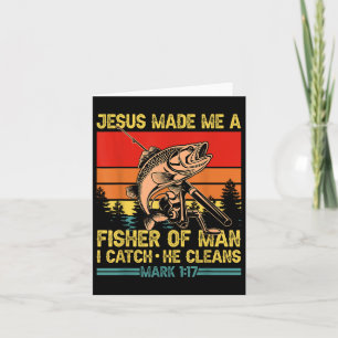 Christlicher Fischer Jesus hat mich zum Fischer ge Karte