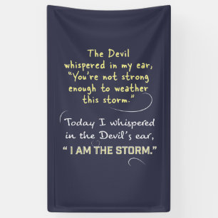 Christlicher Frauen-Fahnen-Teufel flüsterte Gott Banner