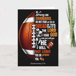 Christlicher Fußball Deuteronomium 31 6 Bibel Chri Karte