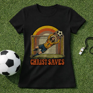 Christlicher Fußball Glaubens Torwart T-Shirt