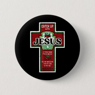Christlicher Gang mit dem Herrn Lustig Chup Männer Button