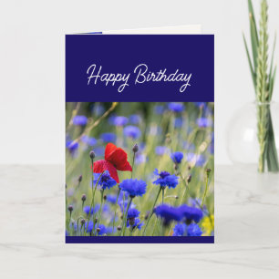Christlicher Geburtstag Wildblumengarten Feiertagskarte