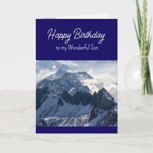 Christlicher Geburtstag Wunderbarer Sohn Inspirati Feiertagskarte