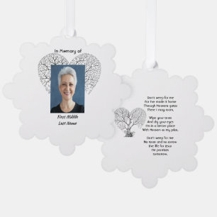 Christlicher Gedenkbaum des Lebens Herz Liebe Ornament Karte