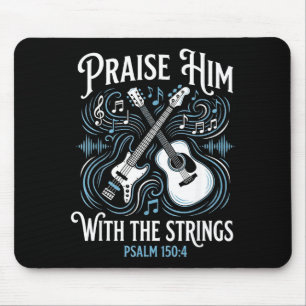 Christlicher Gitarrist Lobt ihn mit den Saiten Mousepad