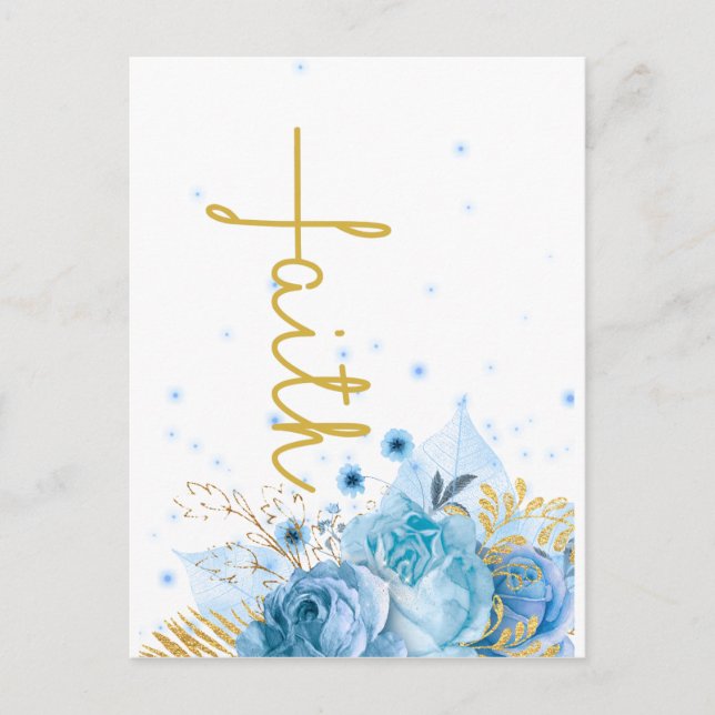 Christlicher Glaube an das Kreuz Postkarte (Vorderseite)