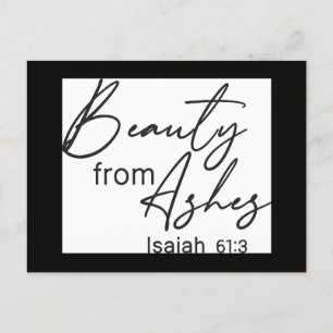 Christlicher Glaube   Beauty from Ashes Postkarte