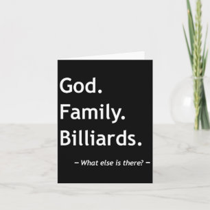 Christlicher Glaube Christentum Familie Billard Karte