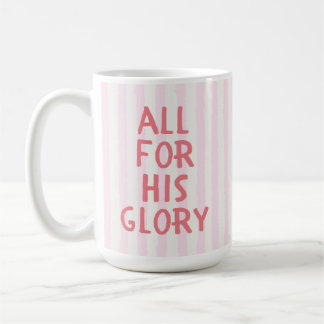 Christlicher Glaube Cozy Cute Rosa Streifen Bibel Kaffeetasse