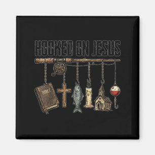 Christlicher Glaube Fischen an Jesus gehakt Magnet