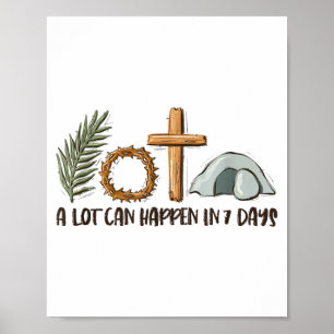 Christlicher Glaube Frohen Ostertag Eine Menge Kan Poster