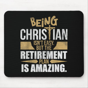 Christlicher Glaube Humor Rentenplan Himmel Amazi Mousepad