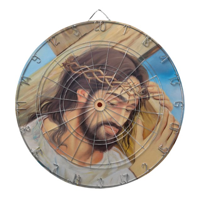 Christlicher Glaube Jesus Christus Dartscheibe (vorne)