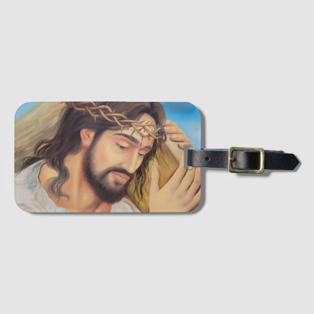 Christlicher Glaube Jesus Christus Gepäckanhänger (Vorderseite (Horizontal))