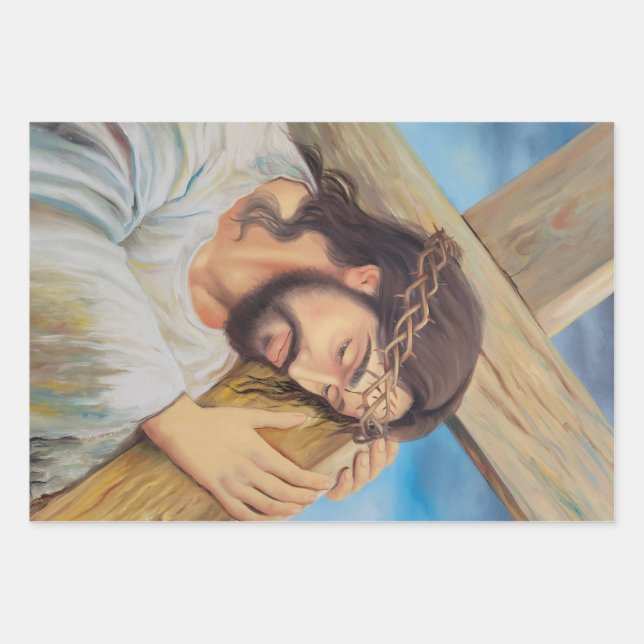 Christlicher Glaube Jesus Christus Geschenkpapier Set (Vorderseite)