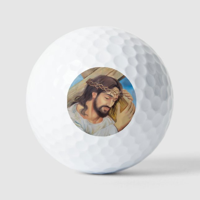 Christlicher Glaube Jesus Christus Golfball (Vorderseite)