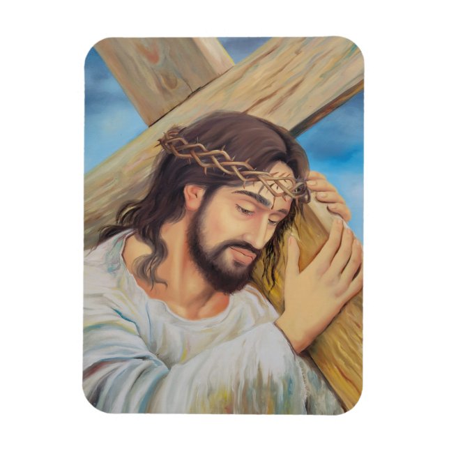 Christlicher Glaube Jesus Christus Magnet (Vertikal)