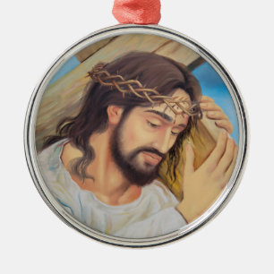 Christlicher Glaube Jesus Christus Ornament Aus Metall
