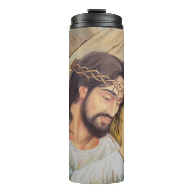 Christlicher Glaube Jesus Christus Thermosbecher (Vorderseite)