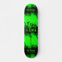 Christlicher Glaube Jesus ist Lord Skateboard