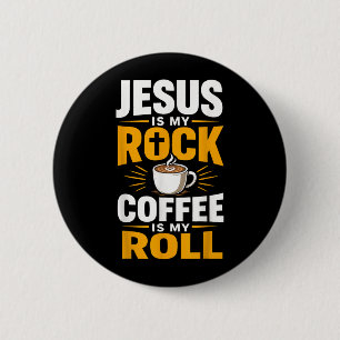 Christlicher Glaube Jesus Kaffee Morgen Gebet Button