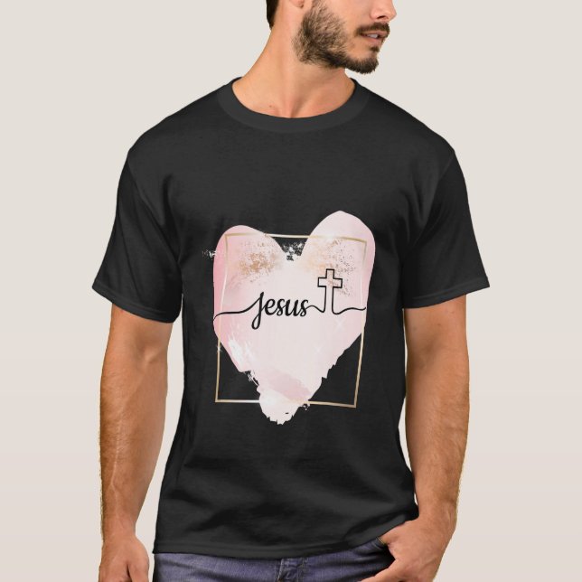 Christlicher Glaube Jesus katholische Religion Her T-Shirt (Vorderseite)