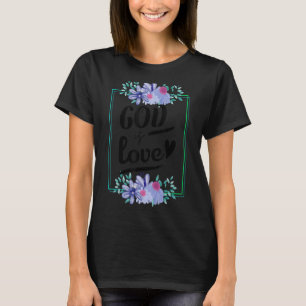 Christlicher Glaube Jesus Religion ist Liebe T-Shirt