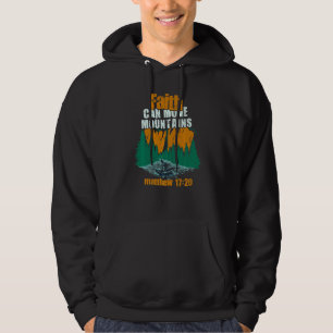 Christlicher Glaube kann Berge versetzen Jesus Chr Hoodie