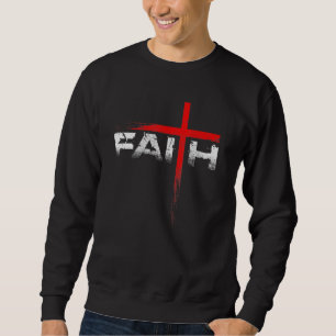 Christlicher Glaube Kreuz Christlicher Glauben Sweatshirt