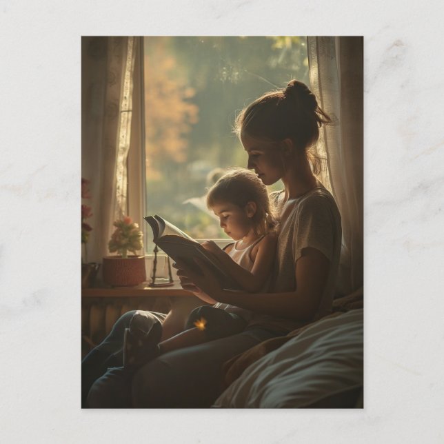 Christlicher Glaube | Mama und Kind Postkarte (Vorderseite)