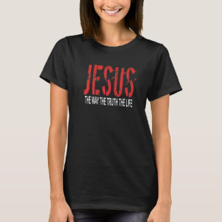 Christlicher Glaube Retro Vintag Jesus die Art und T-Shirt