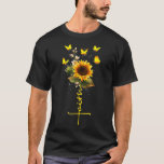 Christlicher Glaube Sonnenblumen Schmetterlinge Go T-Shirt<br><div class="desc">Christlicher Glaube Sonnenblumen Schmetterlinge Gott Weiber</div>