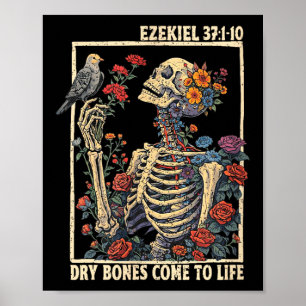 Christlicher Glaube trockene Knochen erwachen zum Poster