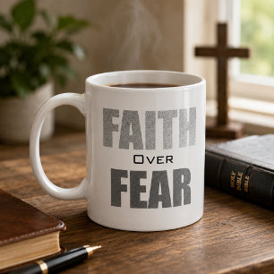 Christlicher Glaube Überwindet Angst Kaffeetasse