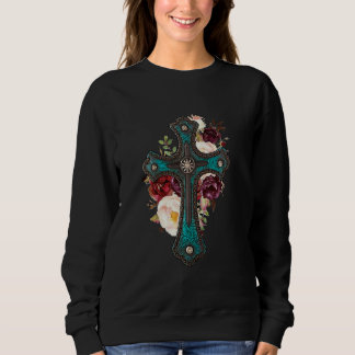 Christlicher Glaube und Kreuz Jesus Christus Cowgi Sweatshirt