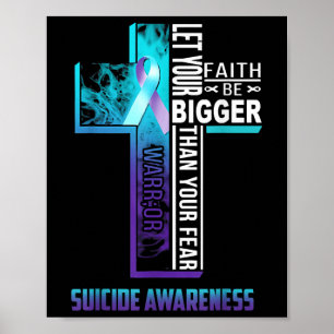 Christlicher Glaubenssatz für Mental Health Suizid Poster