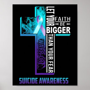 Christlicher Glaubenssatz für Mental Health Suizid Poster