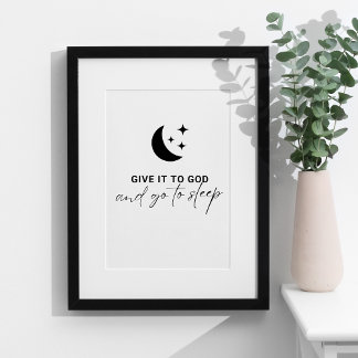 Christlicher Glaubenssatz gibt es Gott Bibel Verse Poster