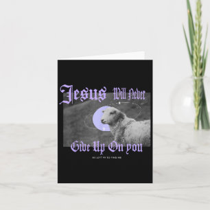 Christlicher Glaubenssatz Jesus Lamb Apparel Karte