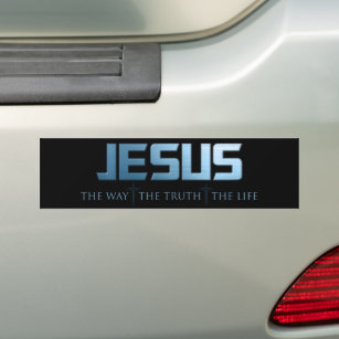 Christlicher Glaubensstichvers: Wahrheitsleben Jes Autoaufkleber