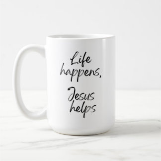 Christlicher Glaubenszitat Handgeschrieben Minimal Kaffeetasse