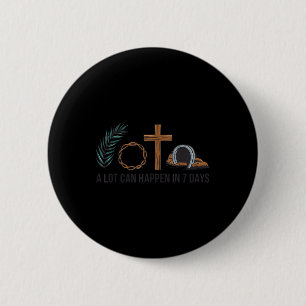 Christlicher glücklicher Ostertag viel kann passie Button