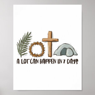 Christlicher glücklicher Ostertag viel kann passie Poster