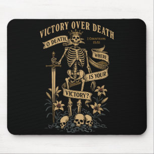Christlicher Gothic Vintagecore-Skelett Korinther Mousepad