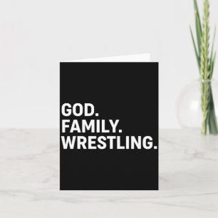 Christlicher Gott. Familie. Ringen. - Glaube Famil Karte