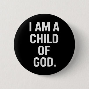 Christlicher Gott Glaube Jesus Church Gods Child C Button
