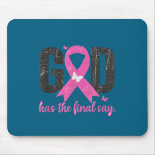Christlicher Gott hat das letzte Wort Brust Design Mousepad