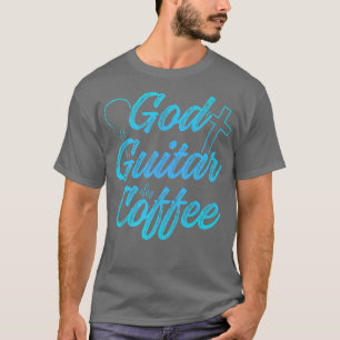 Christlicher Guitarist Gottesdienst der Kaffeekirc T-Shirt