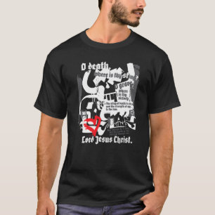 Christlicher Hardcore-Punk-Totenkopf Vintage Jesus T-Shirt